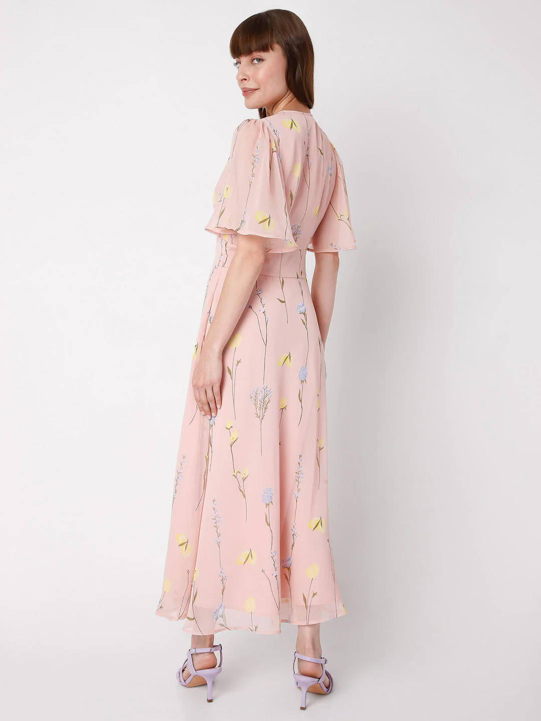 Pink Floral Maxi Dress - Image 4