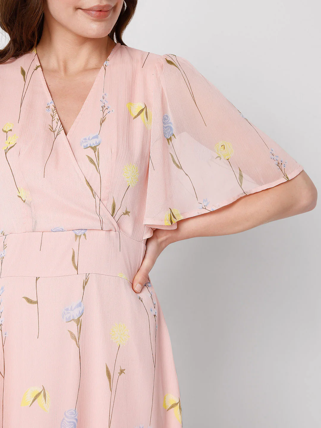 Pink Floral Maxi Dress - Image 5