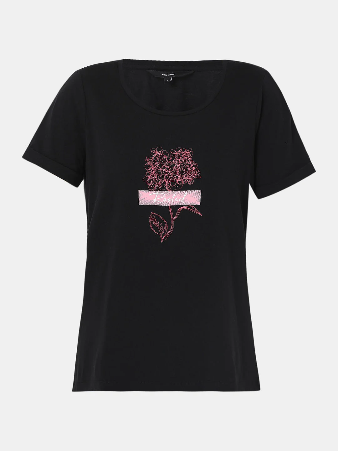 Black Graphic Print T-Shirt - Image 7