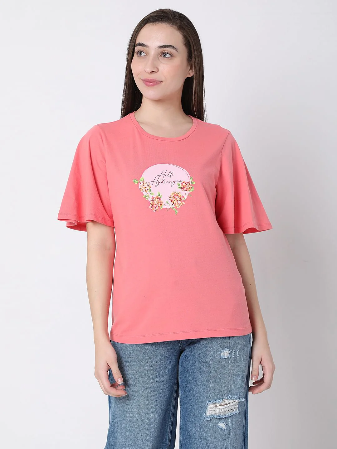 Pink Graphic Print T-Shirt - Image 2