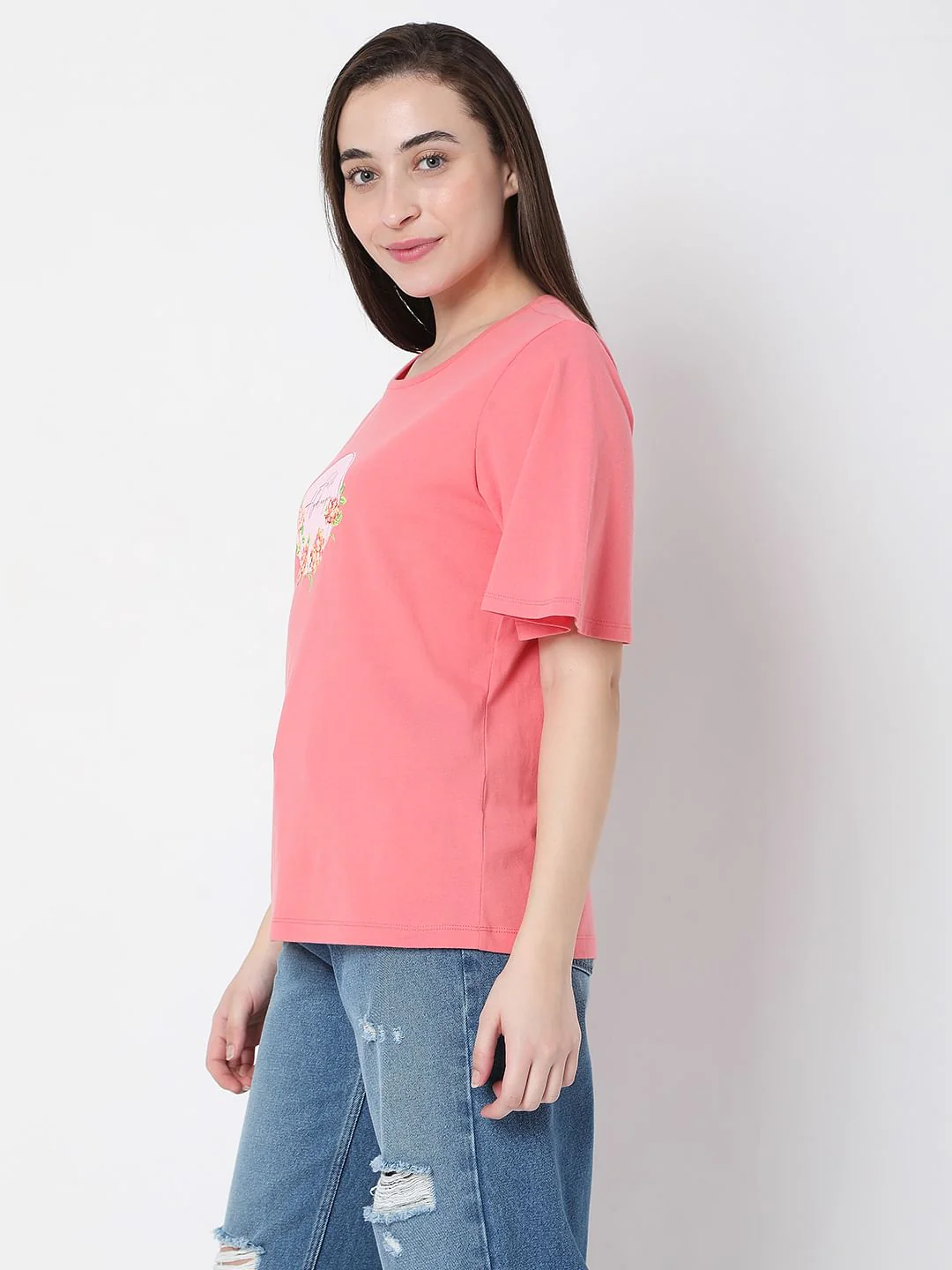 Pink Graphic Print T-Shirt - Image 3