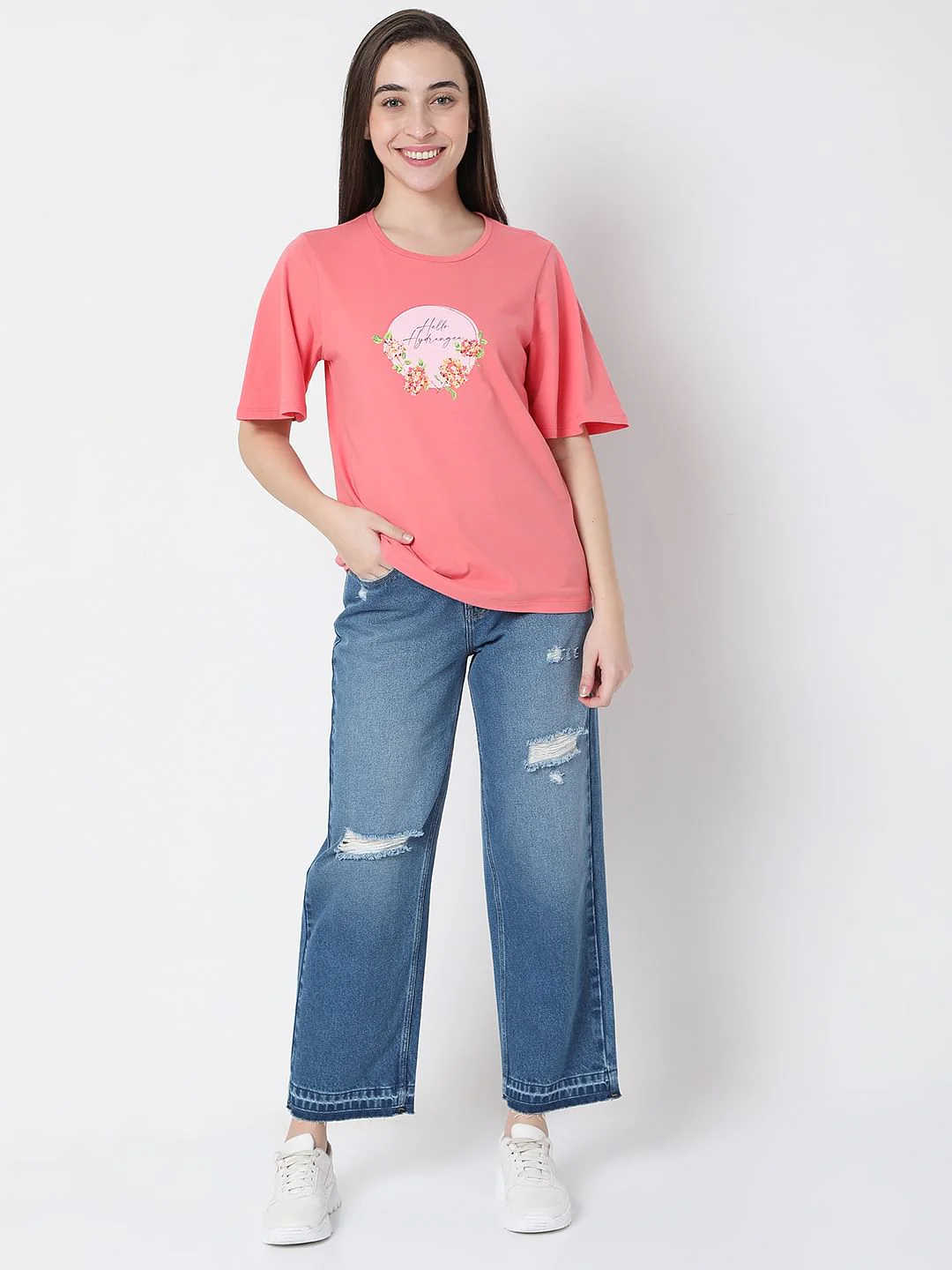 Pink Graphic Print T-Shirt - Image 5