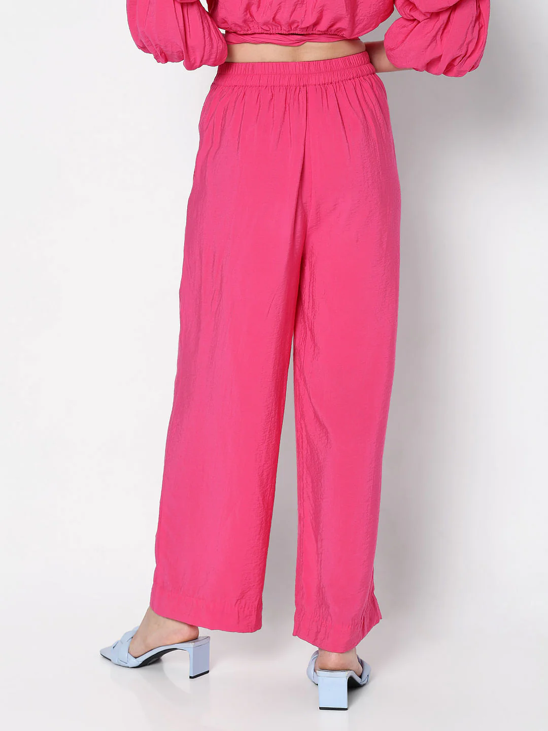 Marquee Pink High Rise Co-Ord Set Pants - Image 4