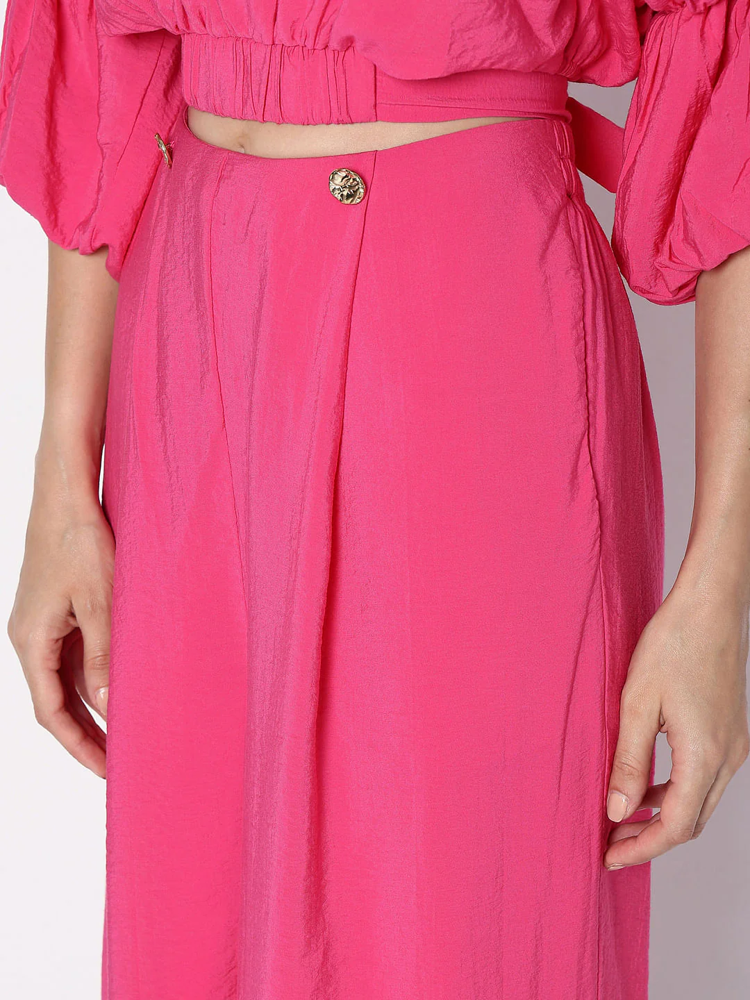 Marquee Pink High Rise Co-Ord Set Pants - Image 8