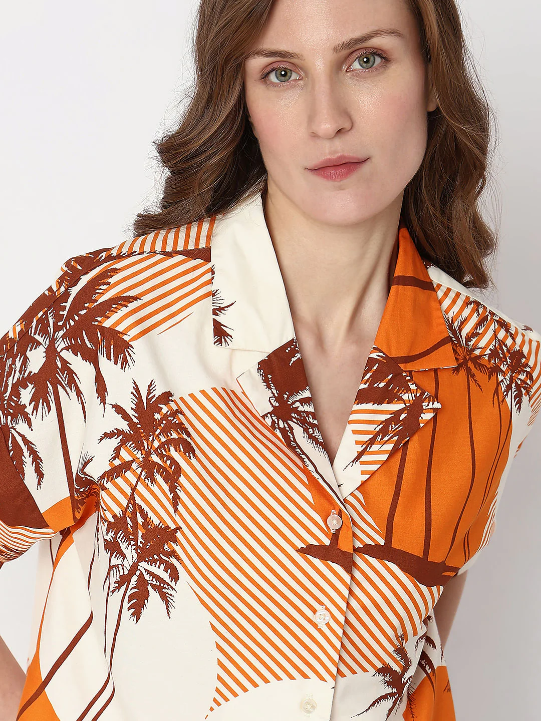 Orange Printed Shirt - Image 6