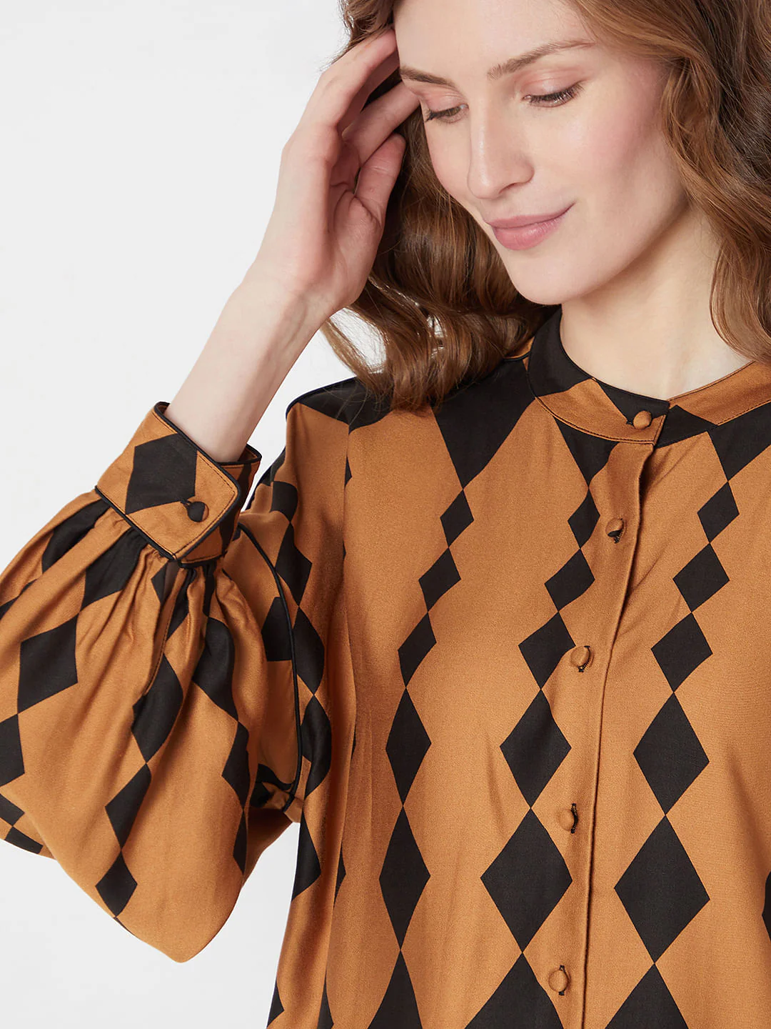 Yellow Abstract Print Shirt - Image 6