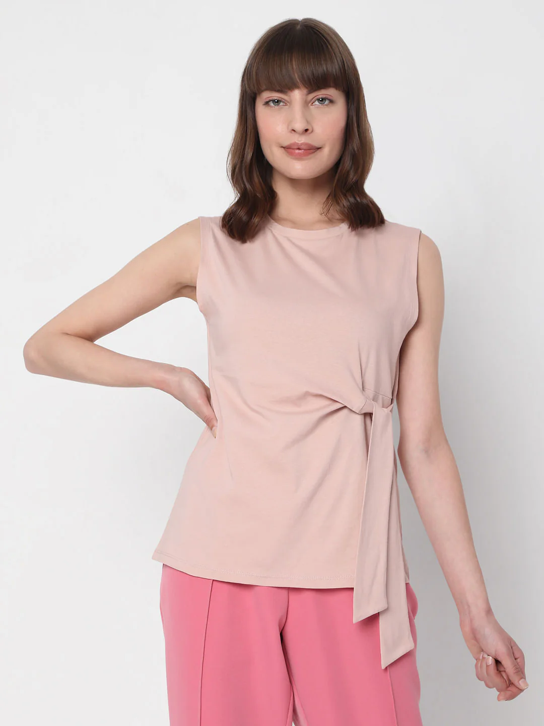 Pink Tie Up Top - Image 2