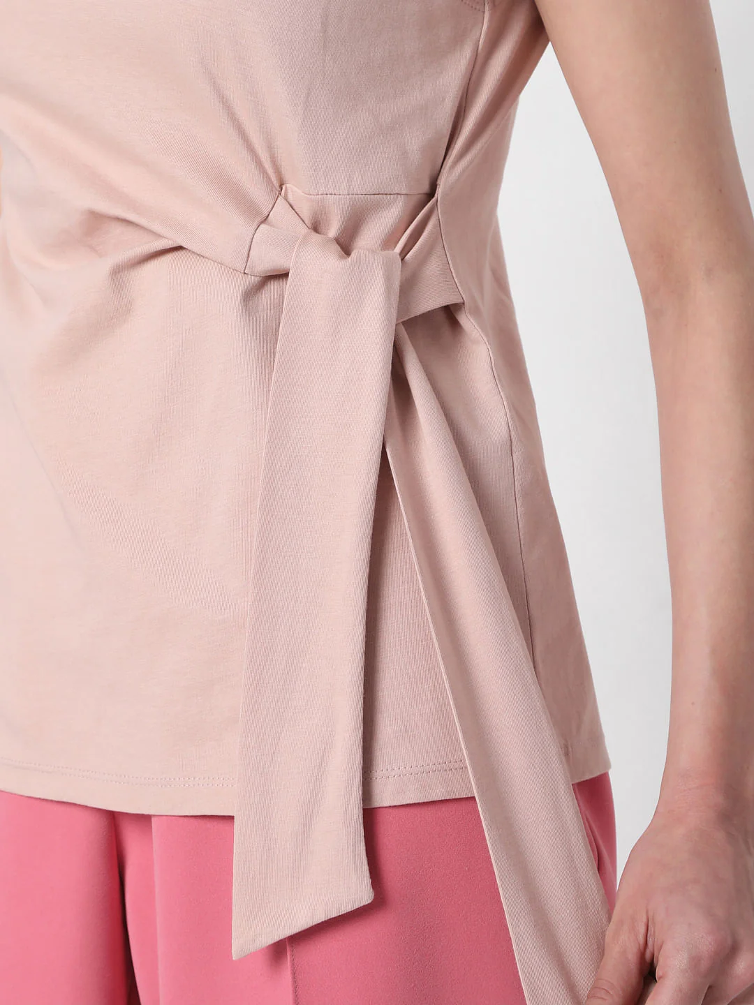 Pink Tie Up Top - Image 6