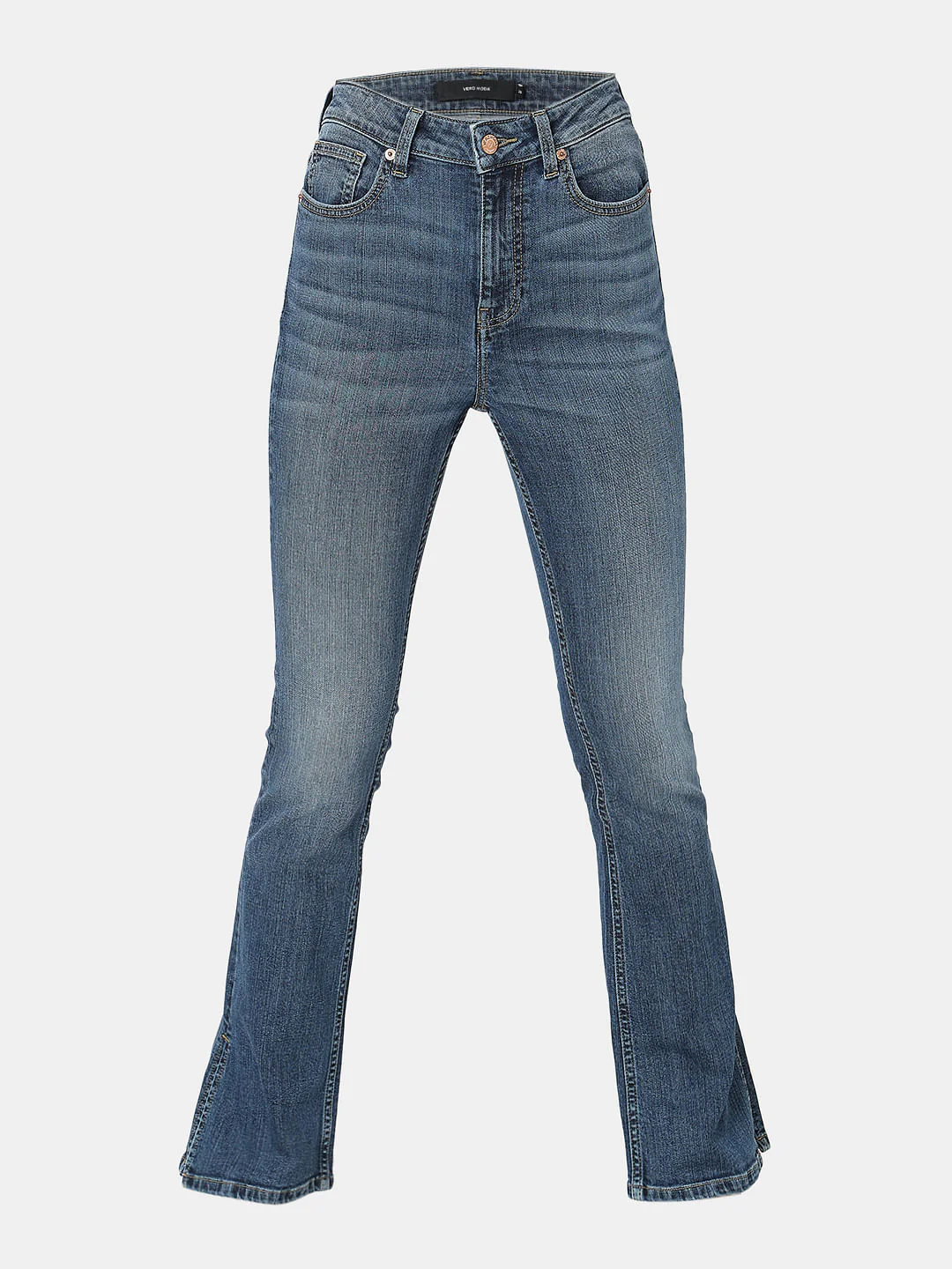 Blue High Rise Petra Bootcut Jeans - Image 7