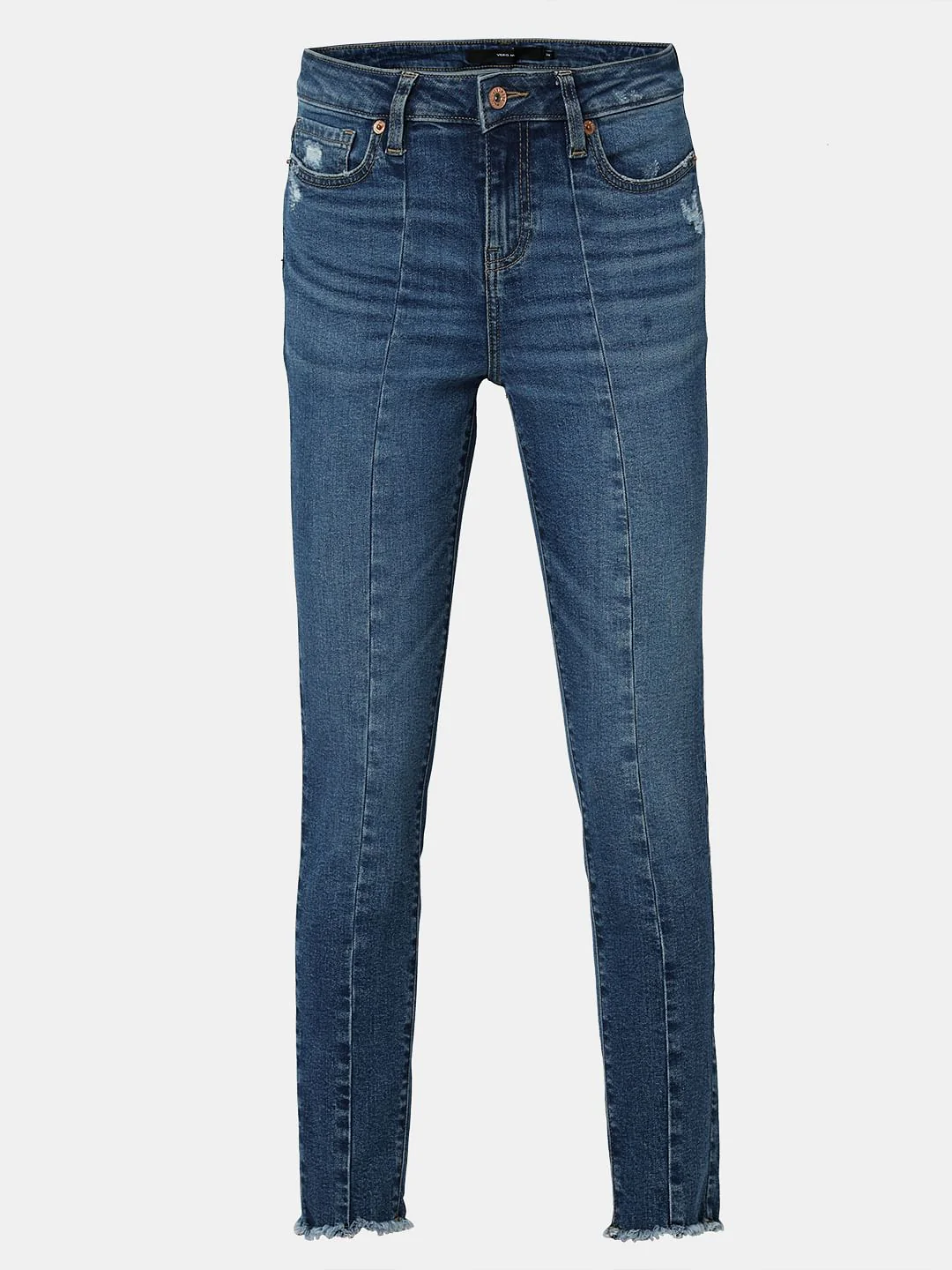 Blue Mid Rise Wendy Skinny Fit Jeans - Image 7