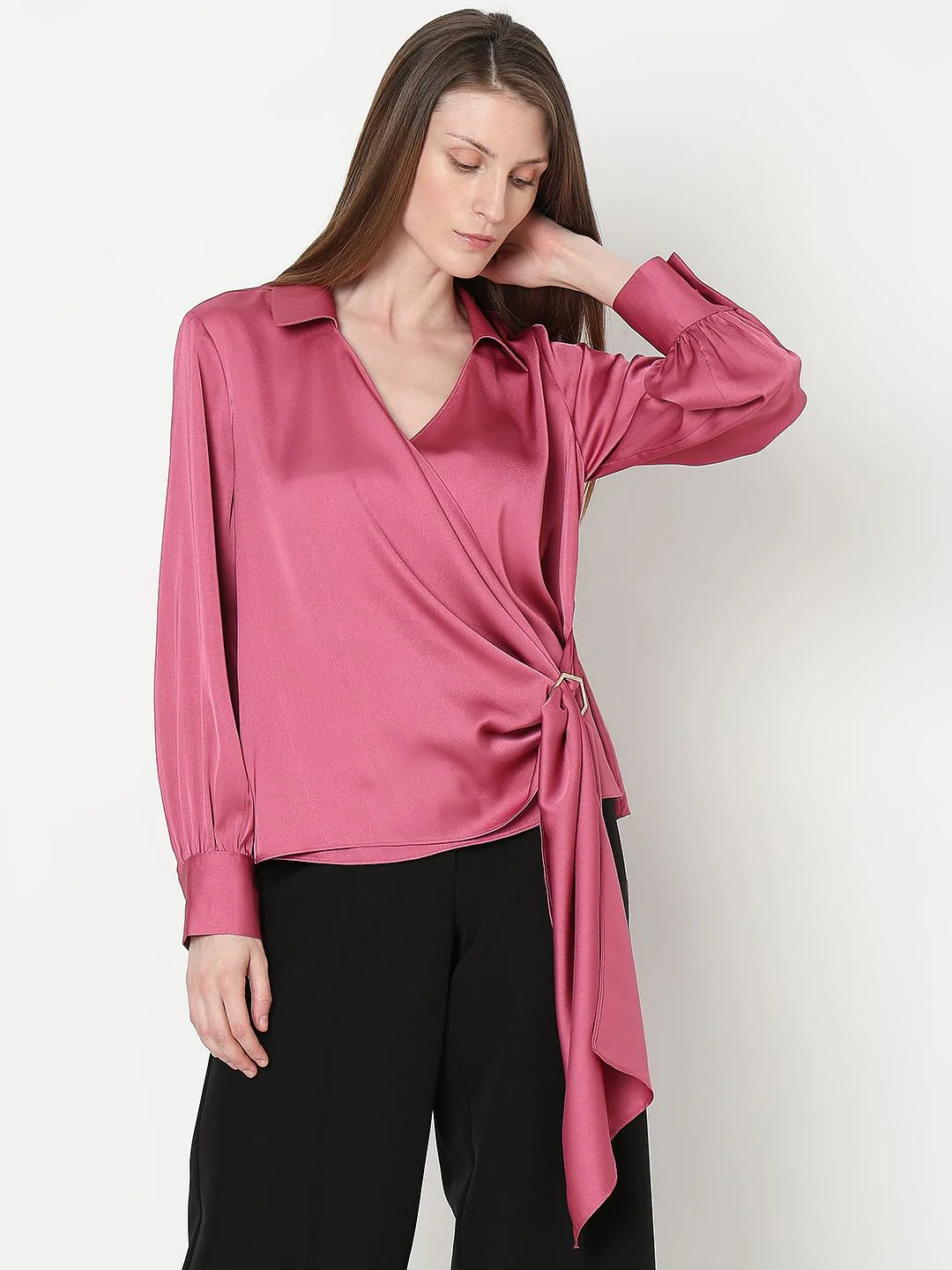 Pink Satin Top - Image 2