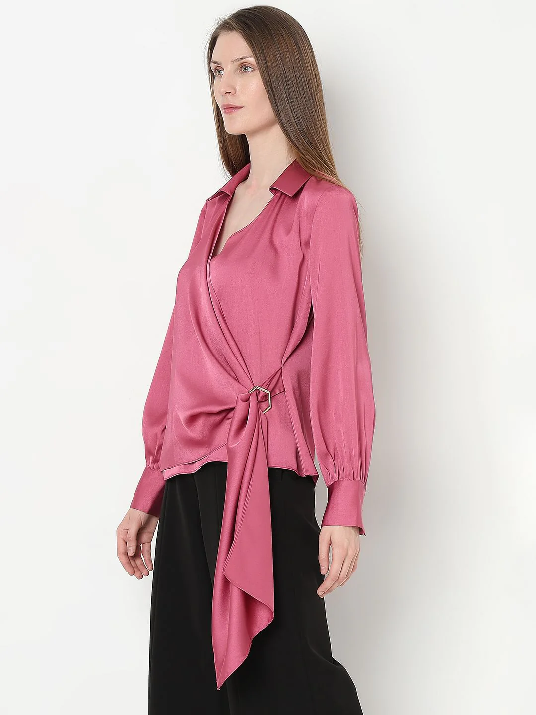 Pink Satin Top - Image 3