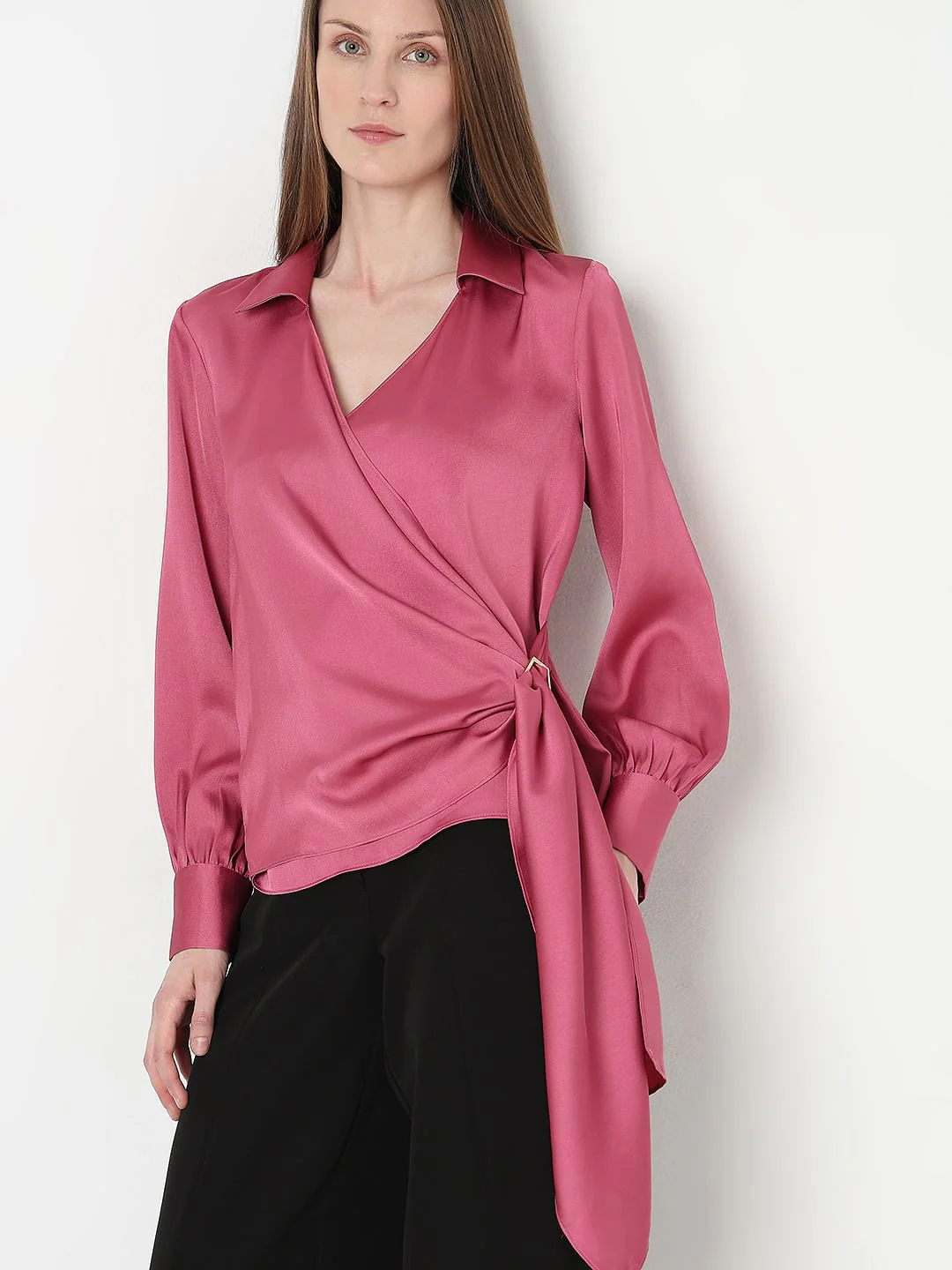 Pink Satin Top - Image 6