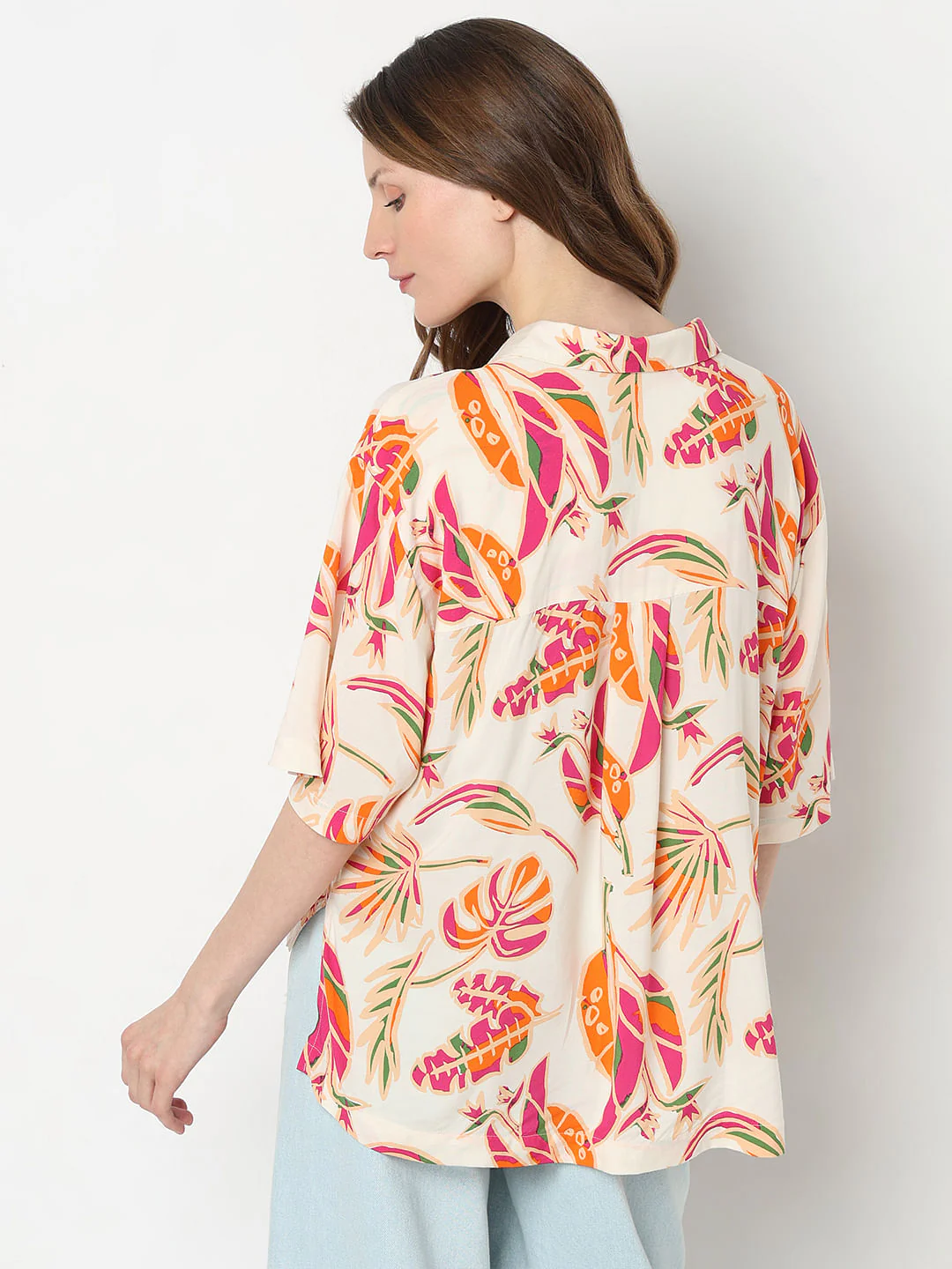 Orange Printed Shirt - Image 4