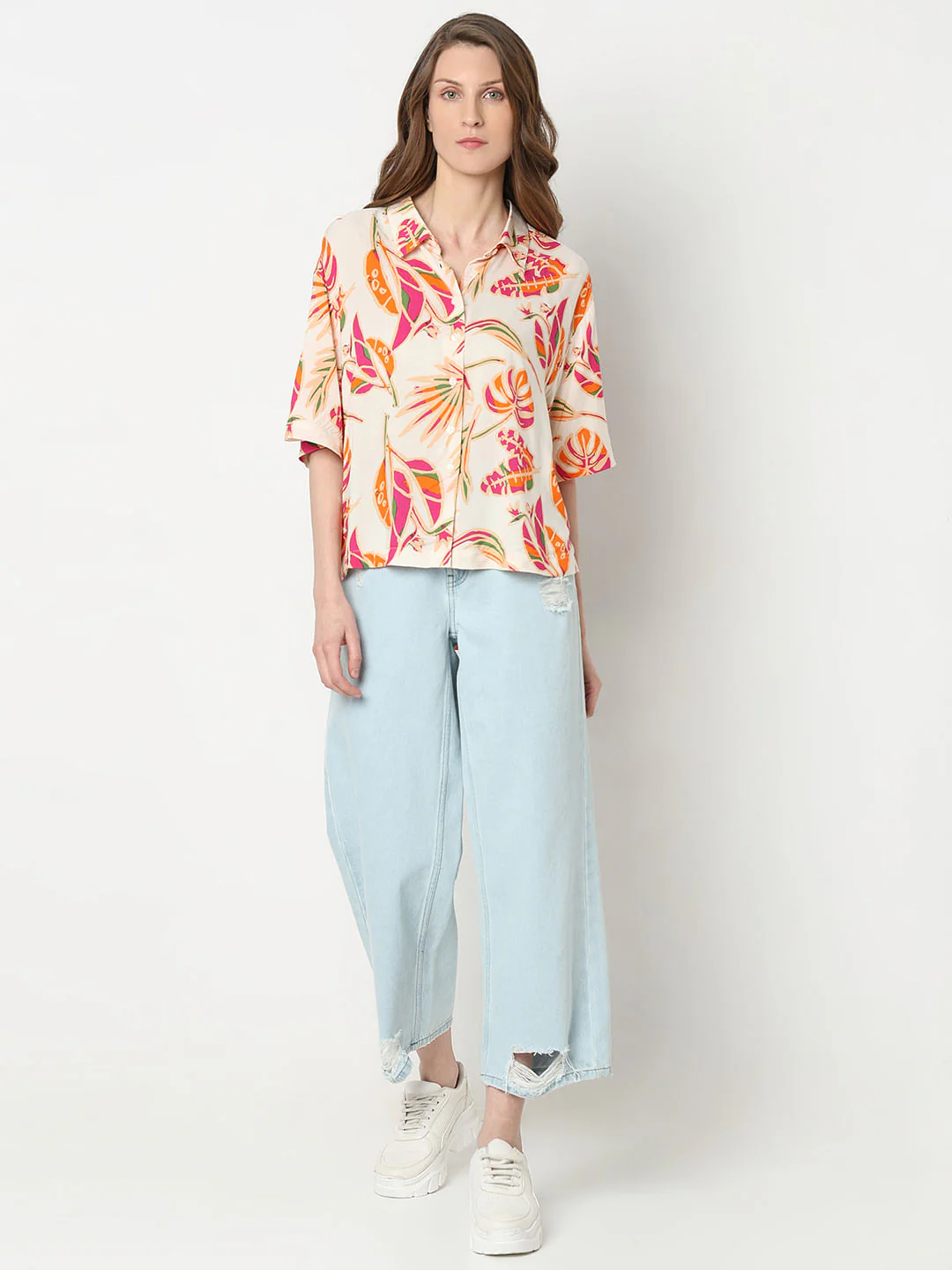 Orange Printed Shirt - Image 5