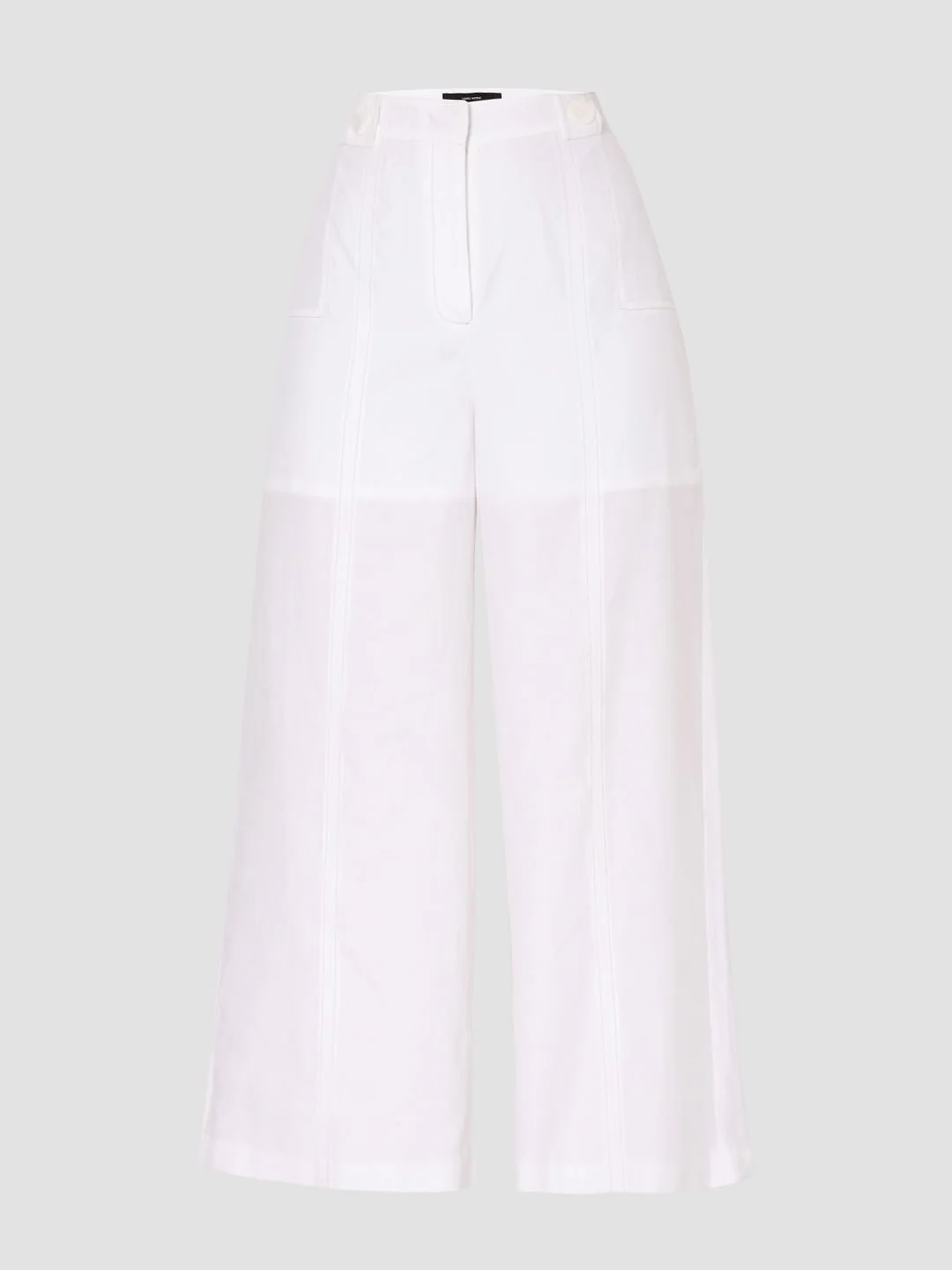 White High Rise Wide Leg Pants - Image 7