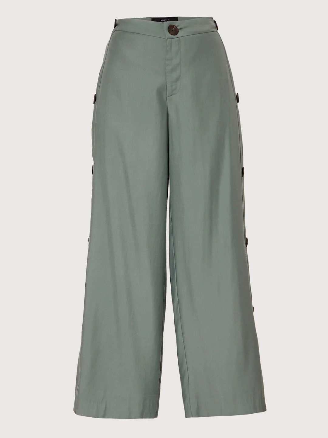 Olive Green Flared Slit Pants - Image 7