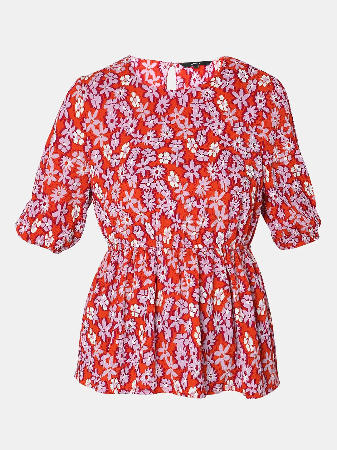 Orange Floral Top - Image 7