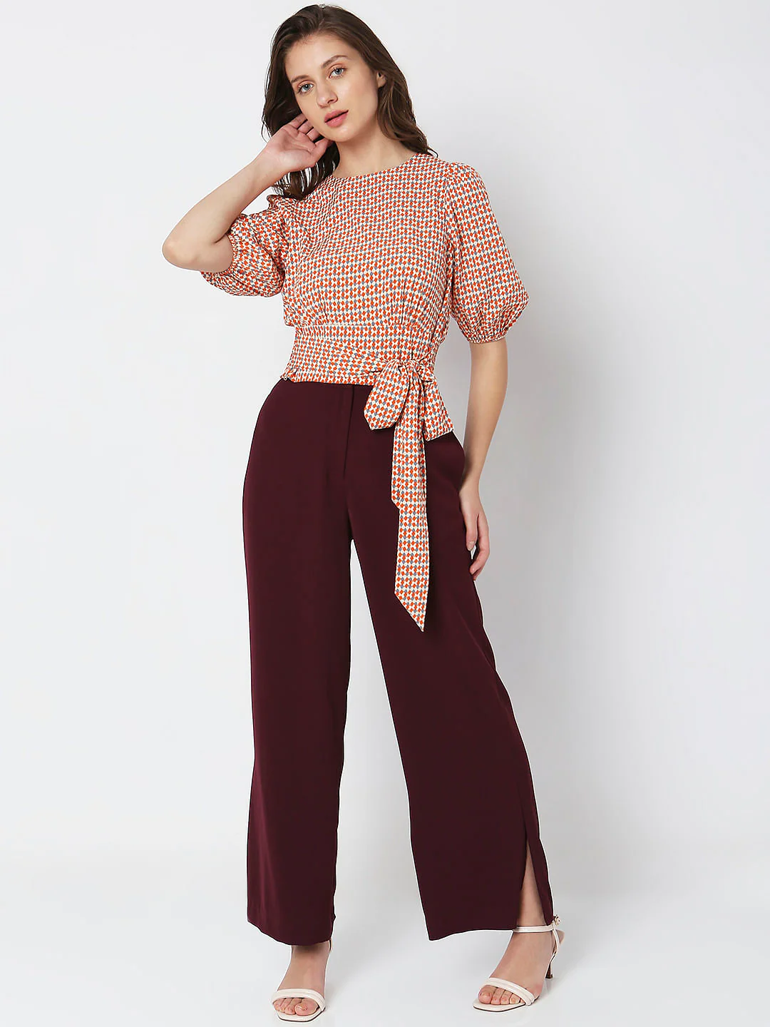 Orange Printed Top - Image 5