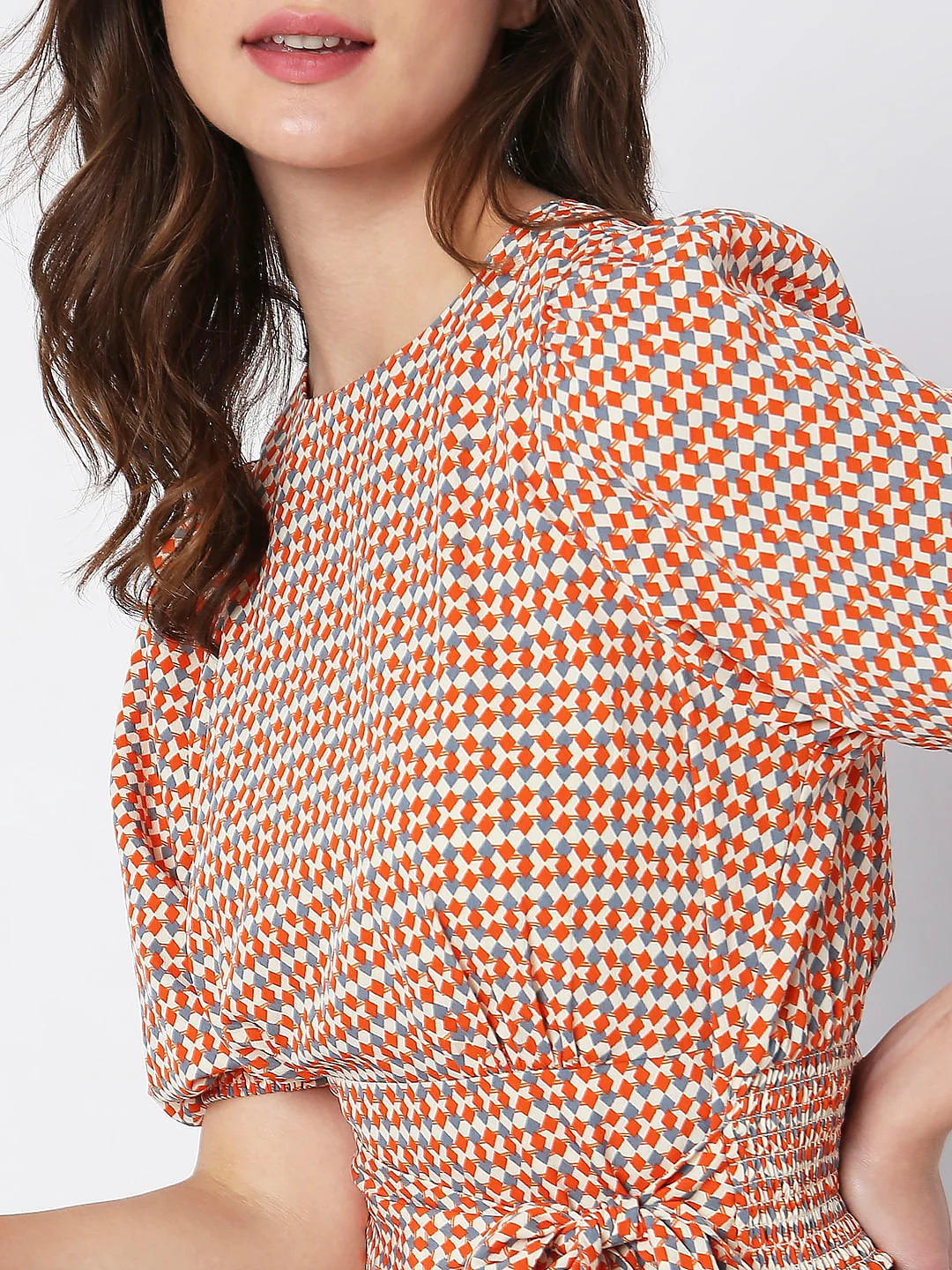 Orange Printed Top - Image 6