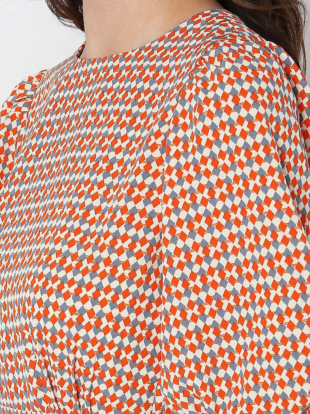 Orange Printed Top - Image 8