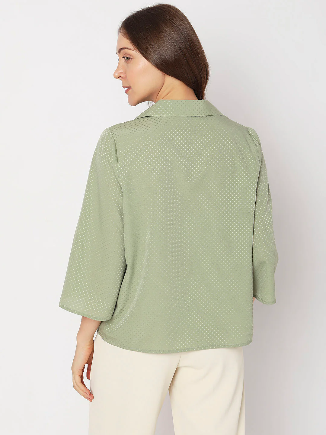 Green Polka Dot Shirt - Image 4