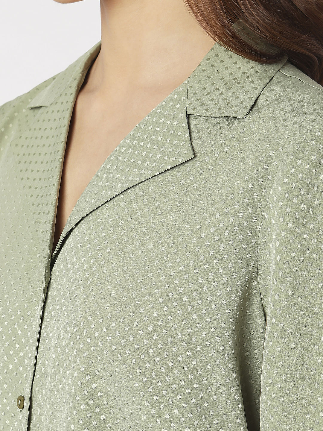 Green Polka Dot Shirt - Image 8