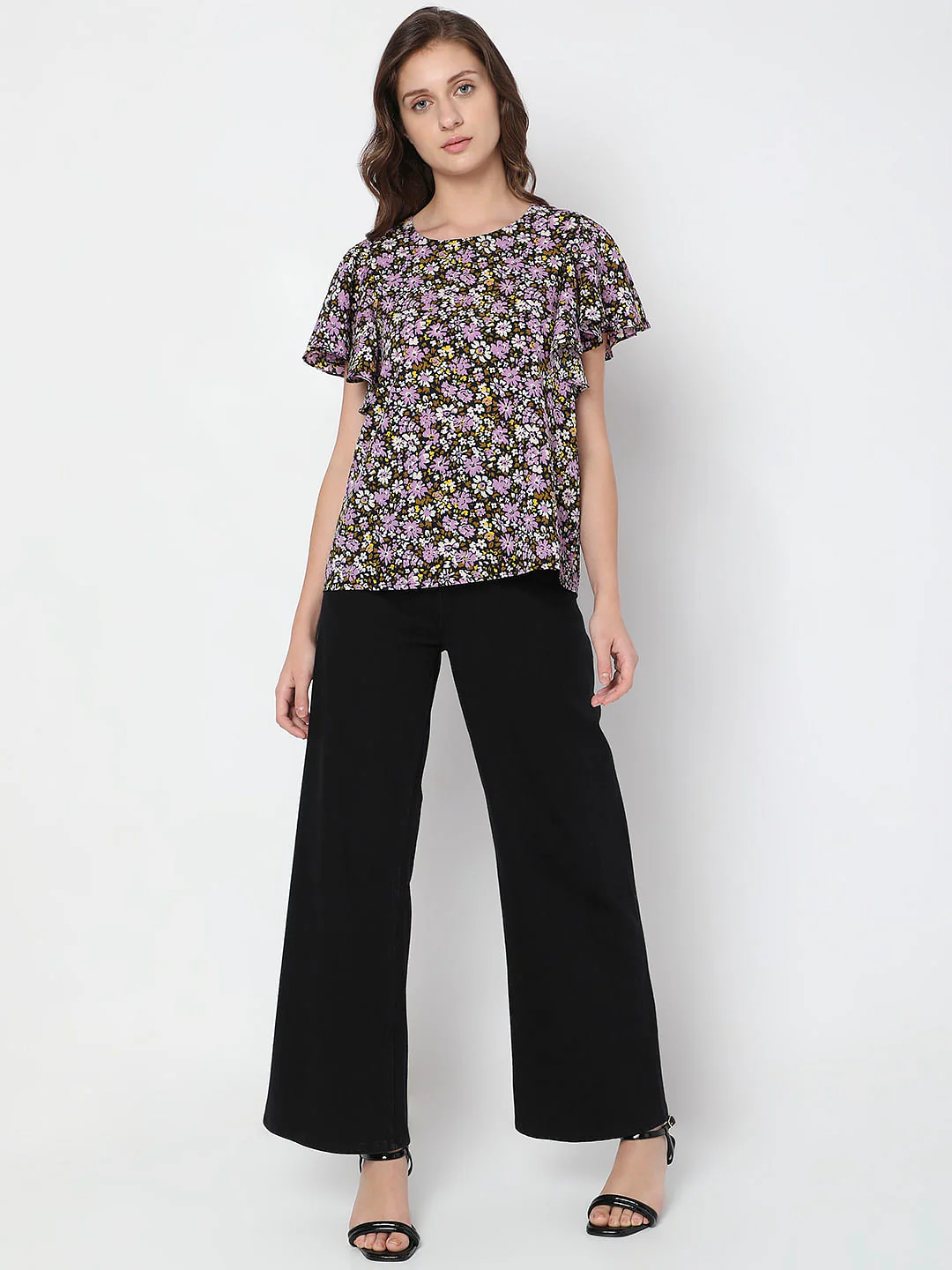 Black Floral Top - Image 5
