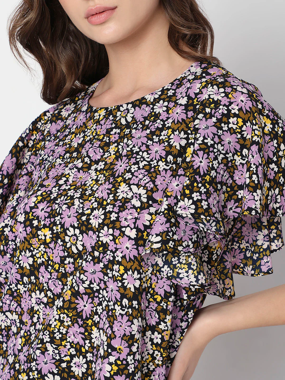Black Floral Top - Image 6