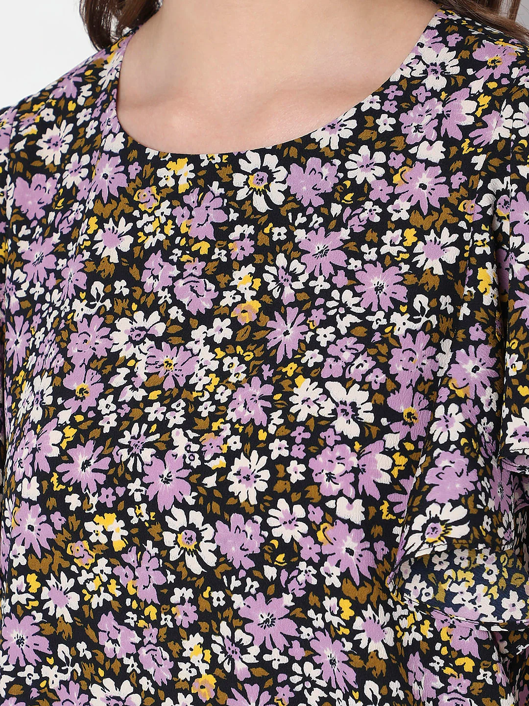 Black Floral Top - Image 8