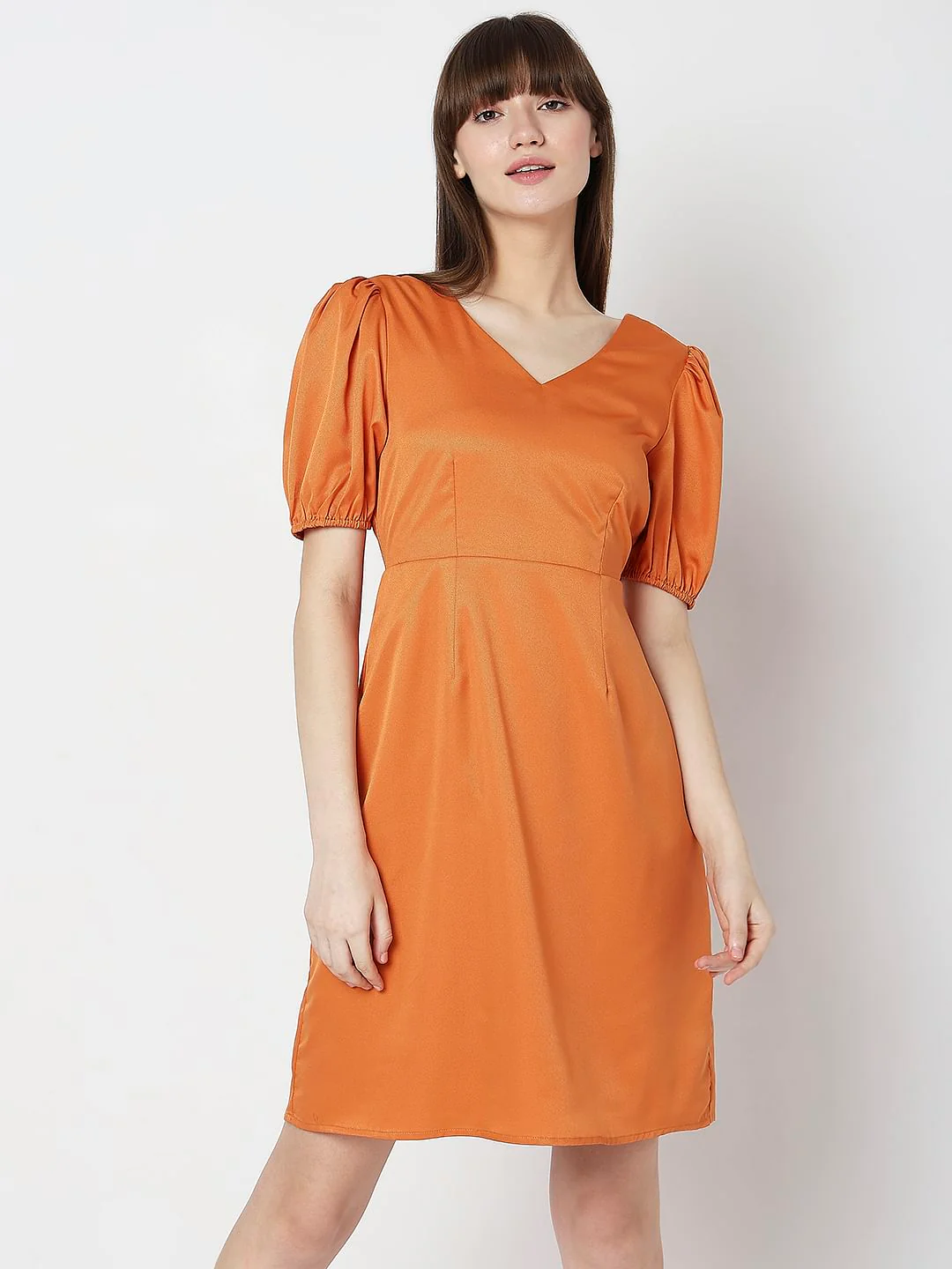Orange Mini Dress - Image 2