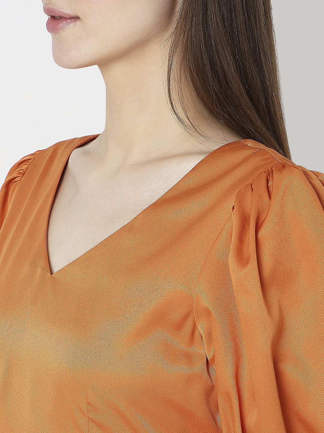 Orange Mini Dress - Image 8