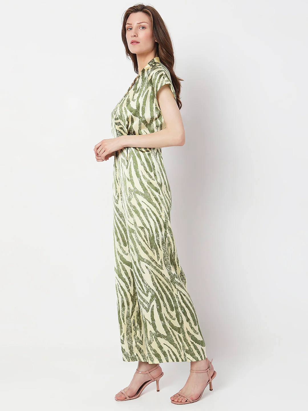Green Animal Print Jumpsuit - Image 3