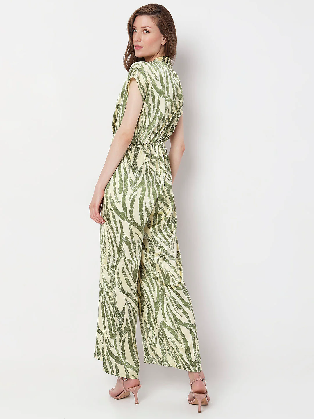 Green Animal Print Jumpsuit - Image 4
