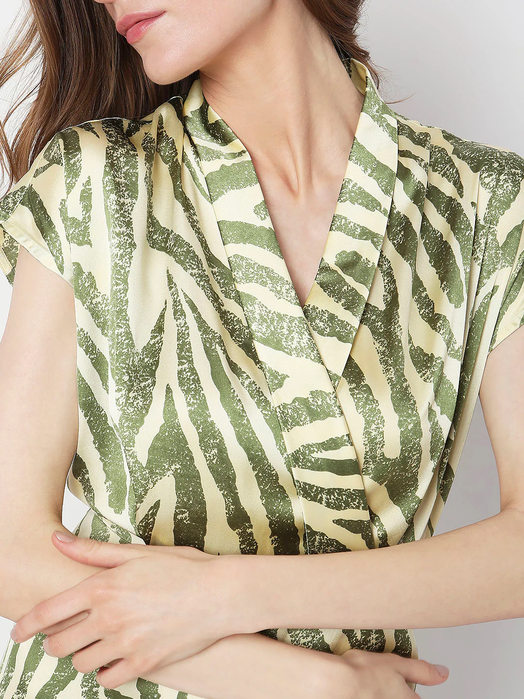 Green Animal Print Jumpsuit - Image 5