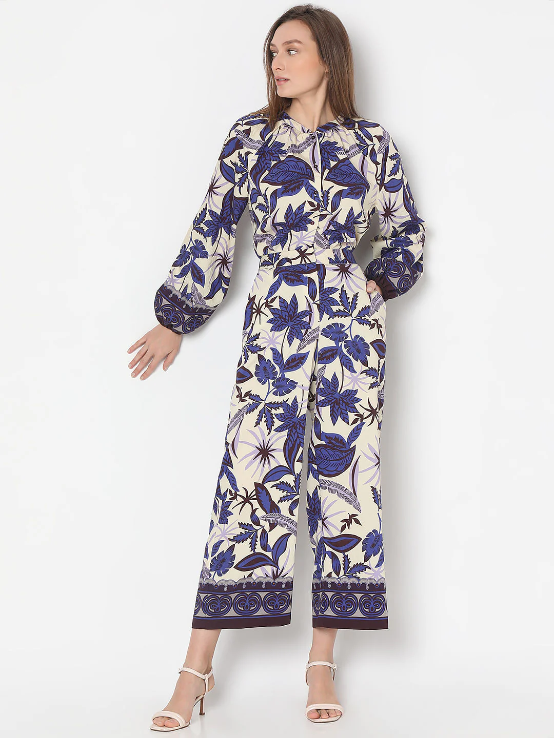 Purple Printed Co-Ord Set Pants - Image 5