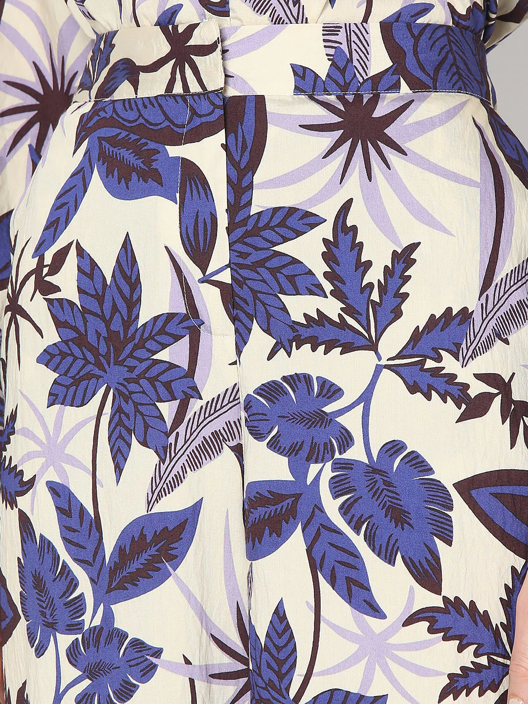 Purple Printed Co-Ord Set Pants - Image 8