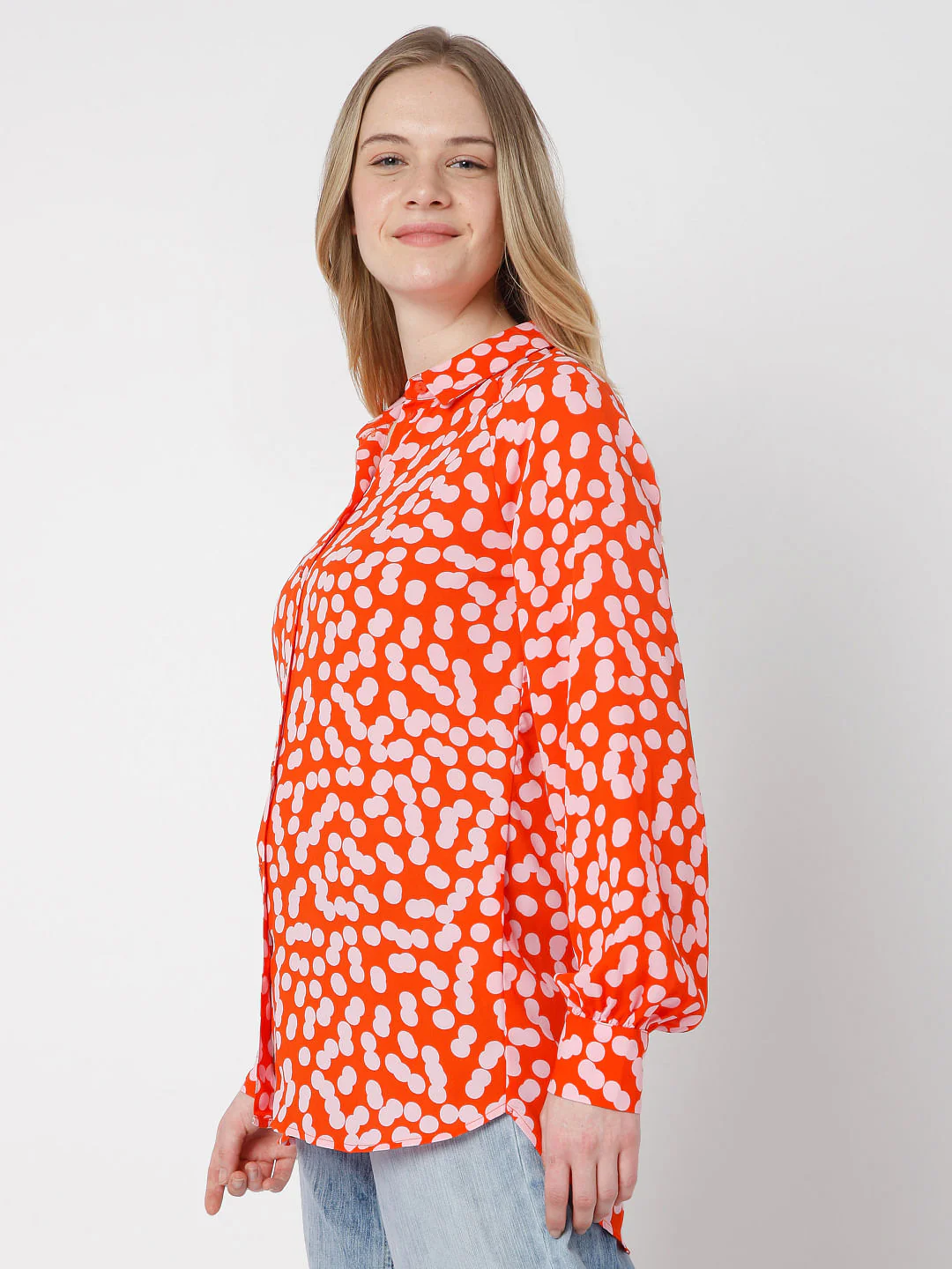 Red Dotted Shirt - Image 3