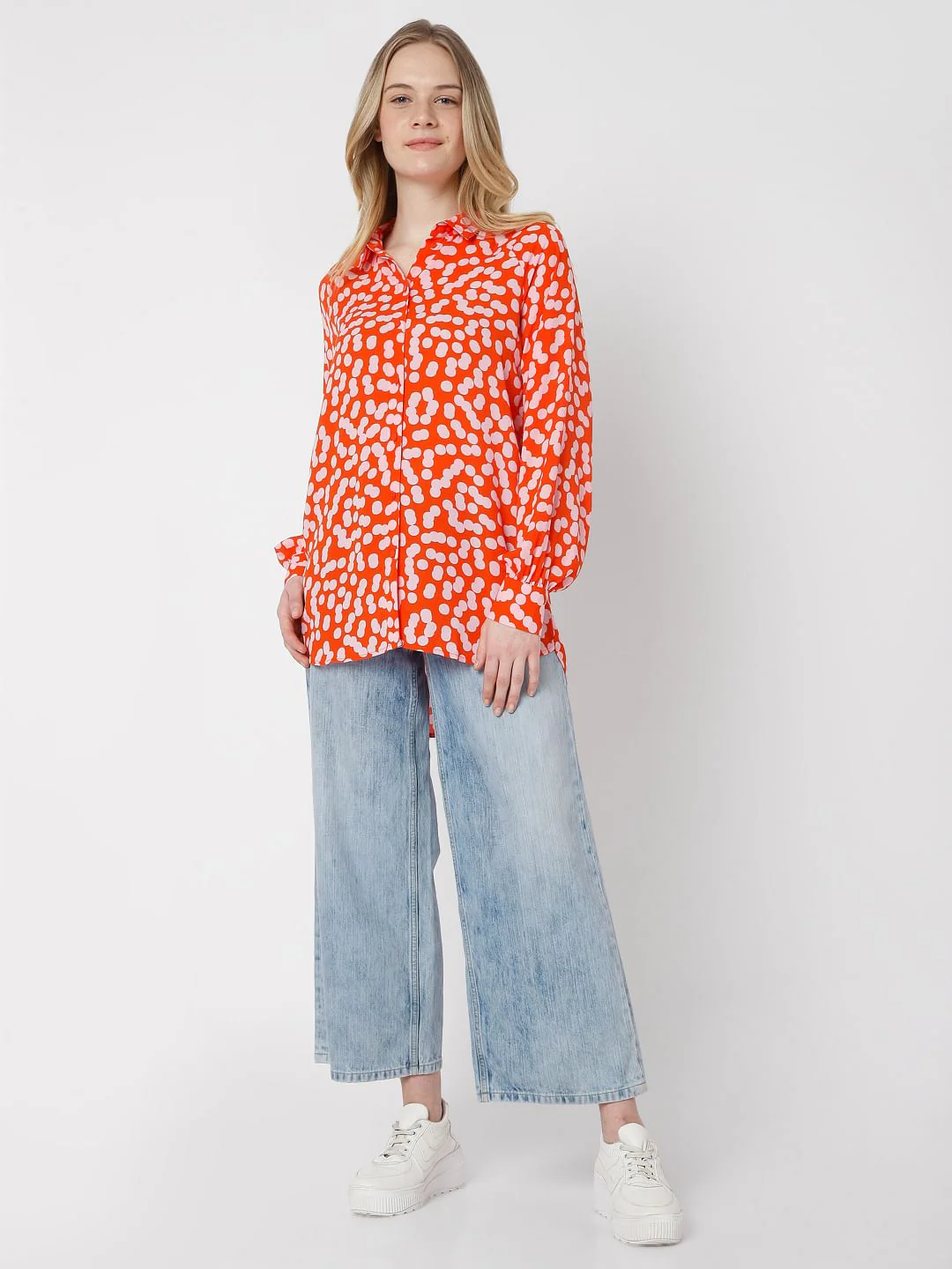 Red Dotted Shirt - Image 5