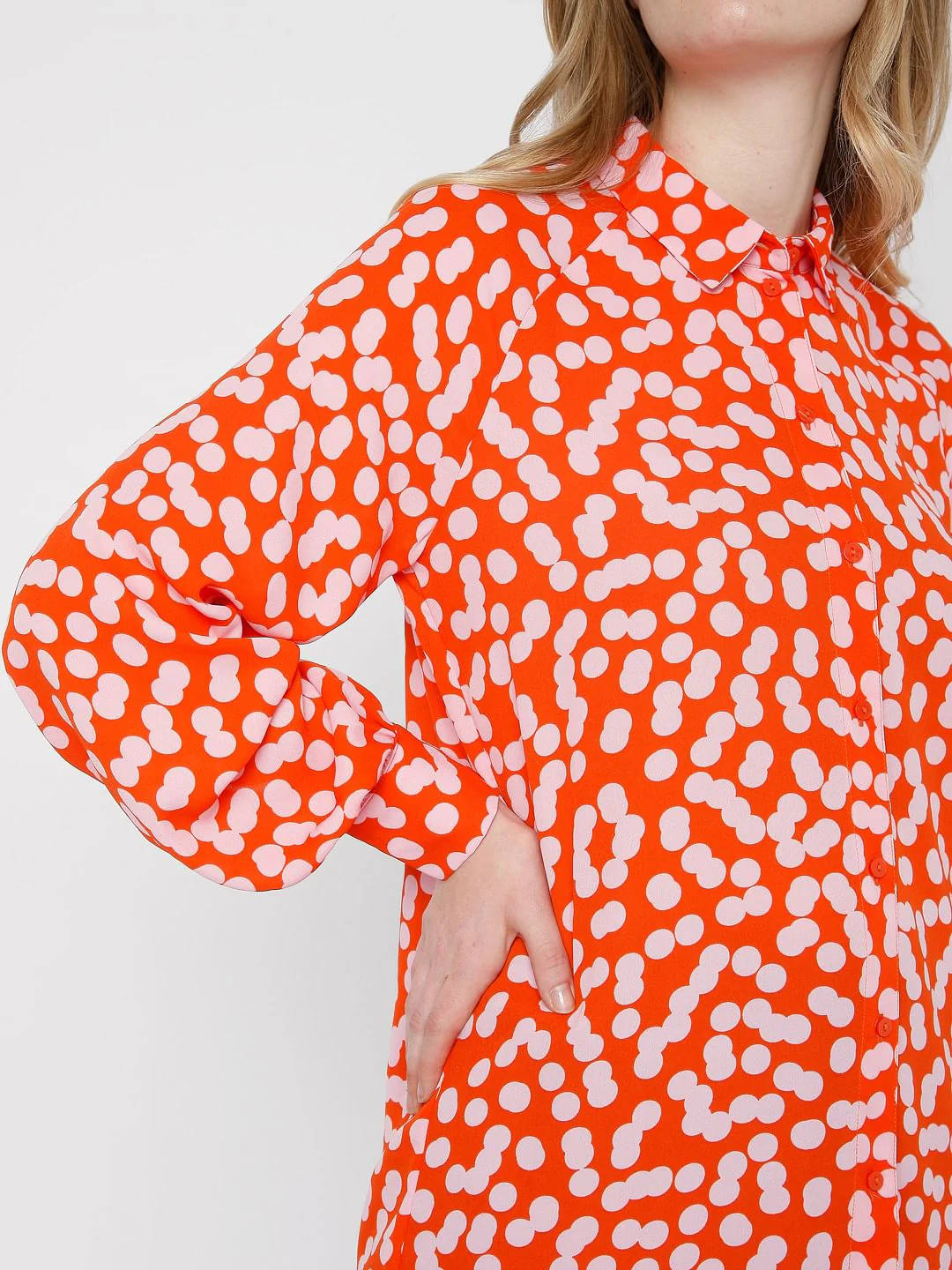 Red Dotted Shirt - Image 6