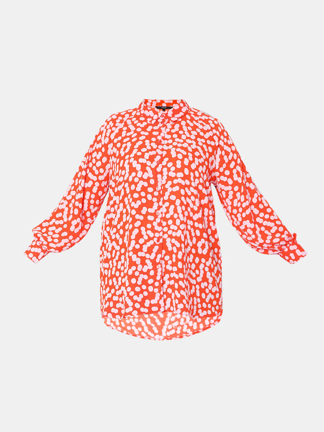 Curve Coral Polka Shirt - Image 7