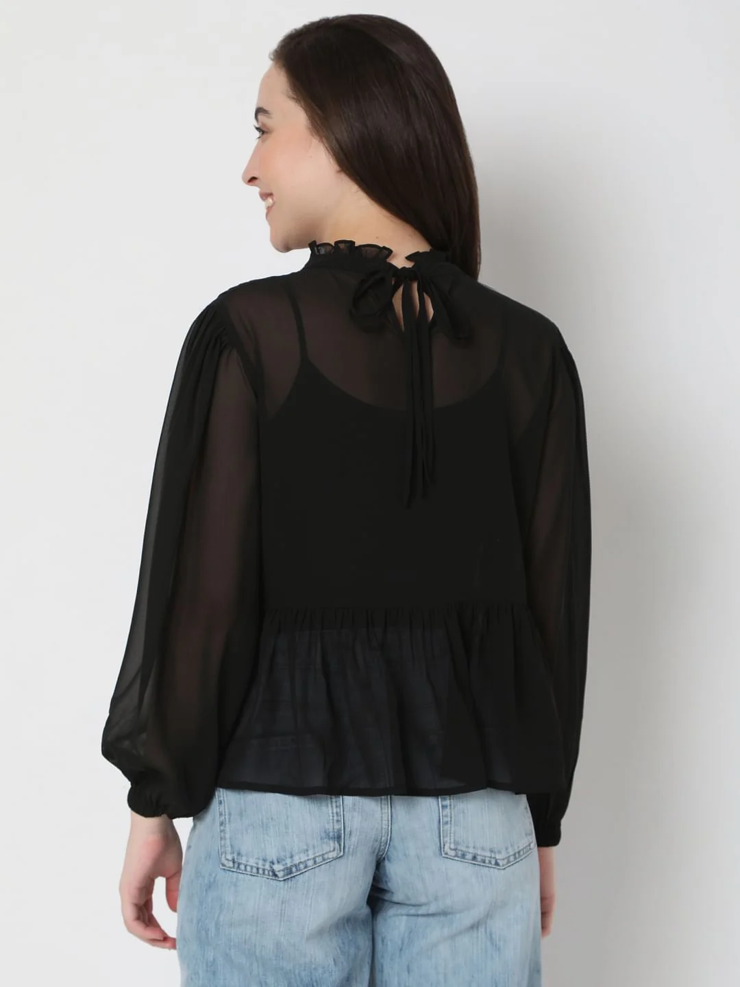 Black Pleated Top - Image 4