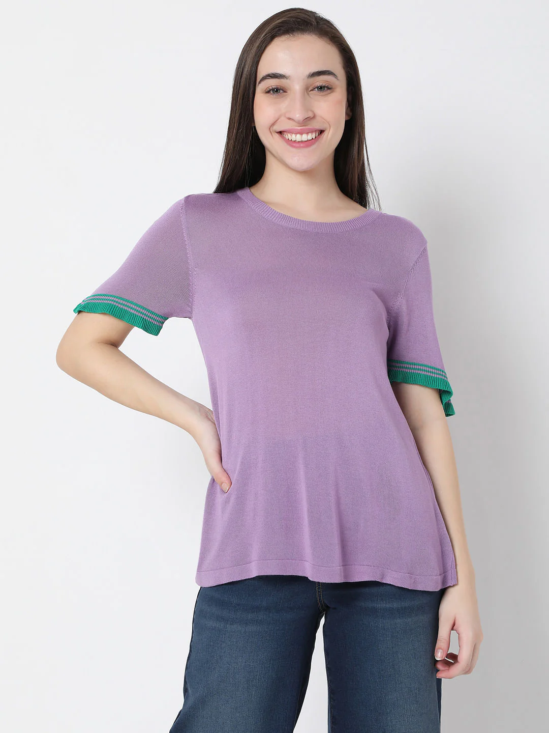 Lilac Knit Top - Image 2
