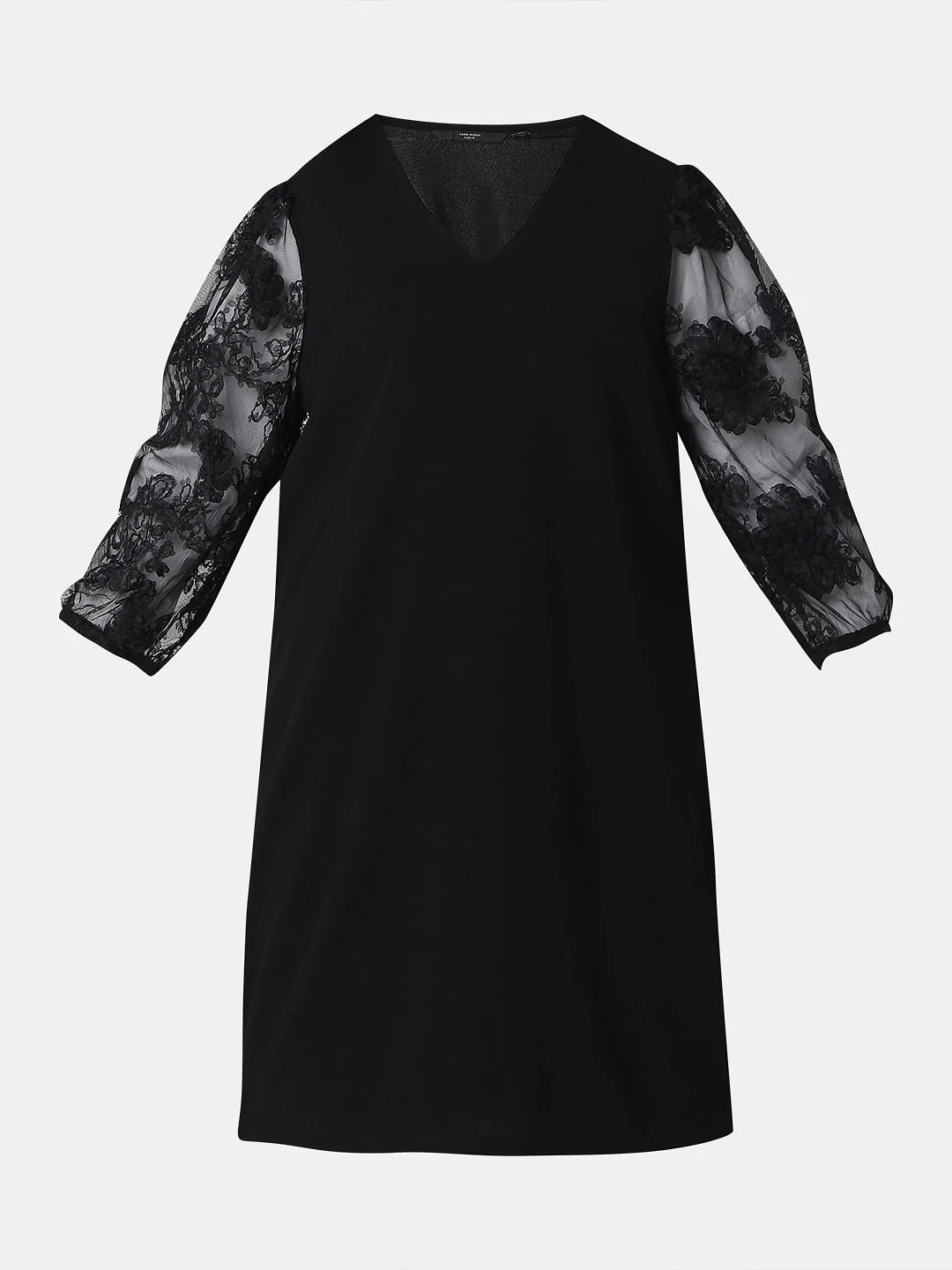 Curve Black Short Dress - Image 7
