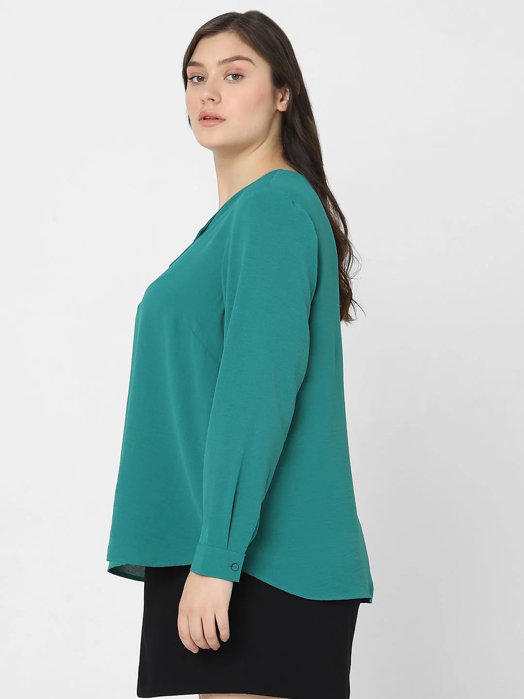 Curve Green Full Sleeves Top - Image 3
