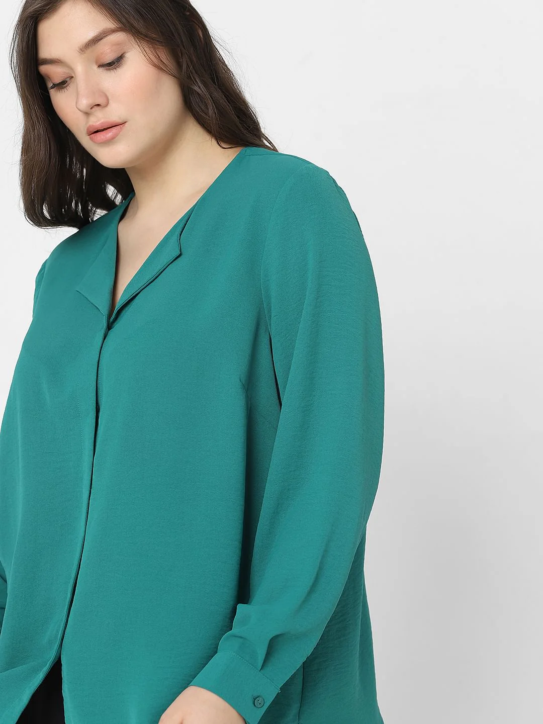 Curve Green Full Sleeves Top - Image 8
