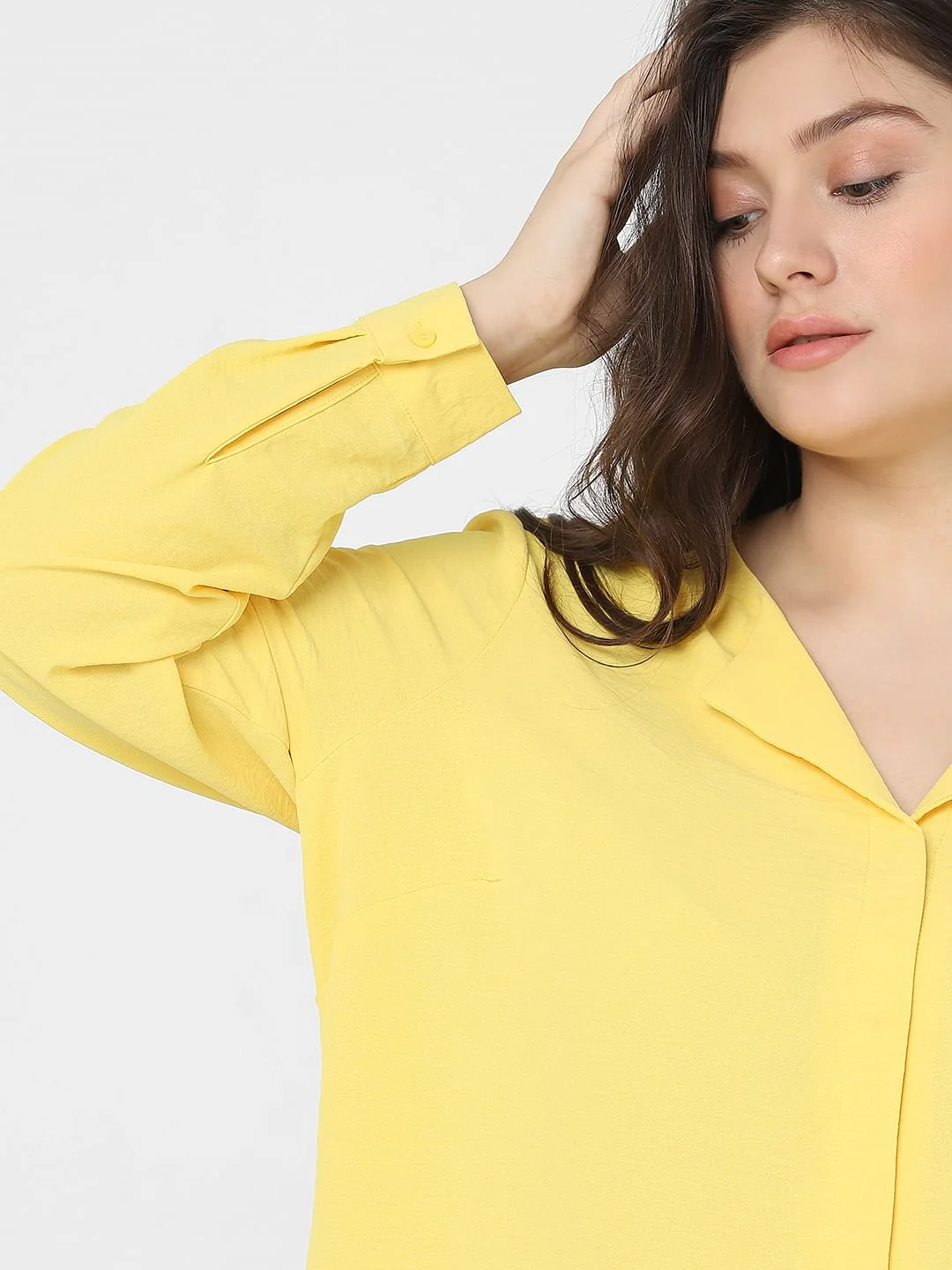 Curve Yellow Full Sleeves Top - Image 8