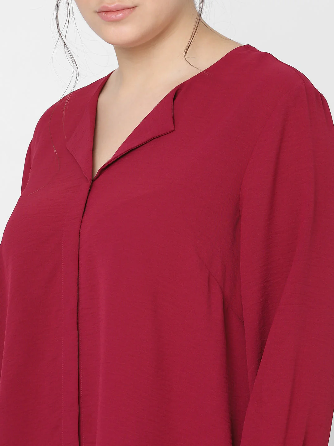 Beet Red Full Sleeves Top - Image 6