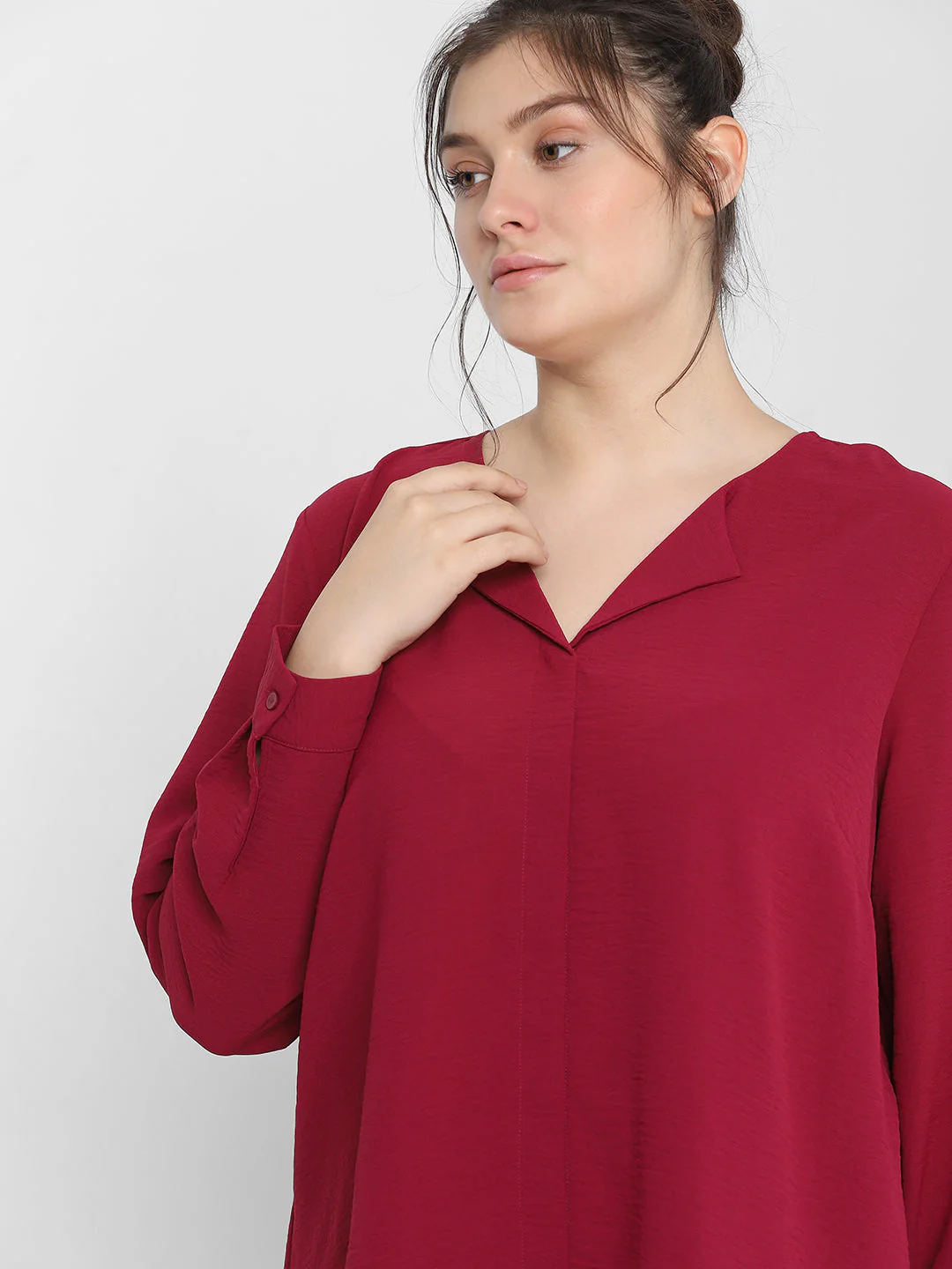 Beet Red Full Sleeves Top - Image 8