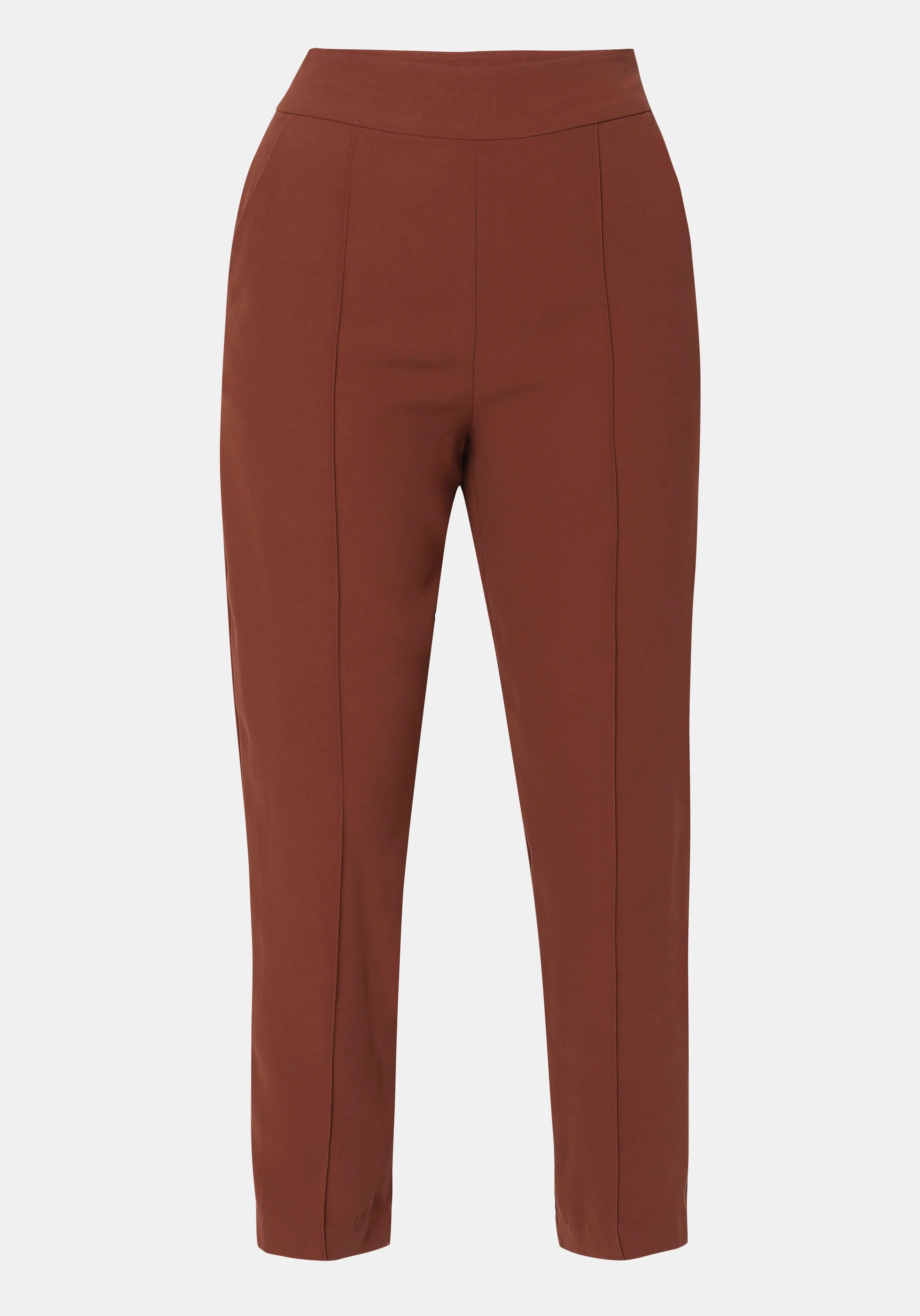 Brown High Rise Pants - Image 7